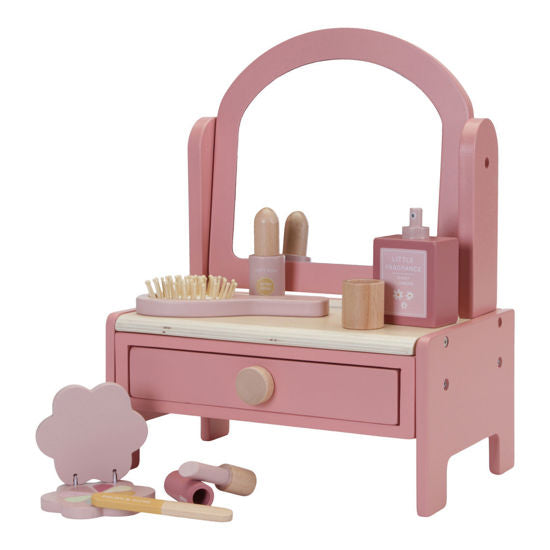 Table de maquillage en bois pour enfant