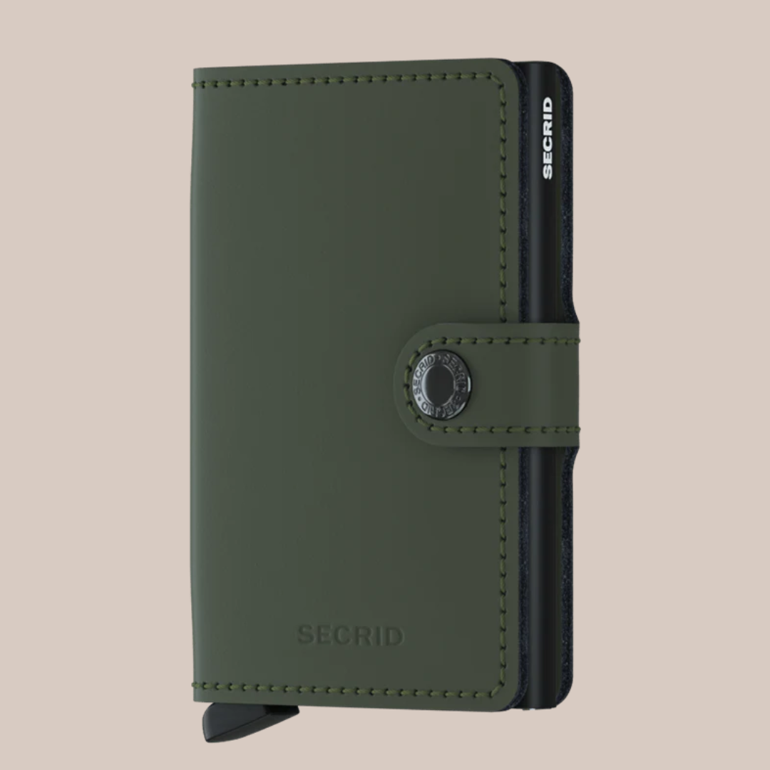 Porte-cartes SECRID, Matte green