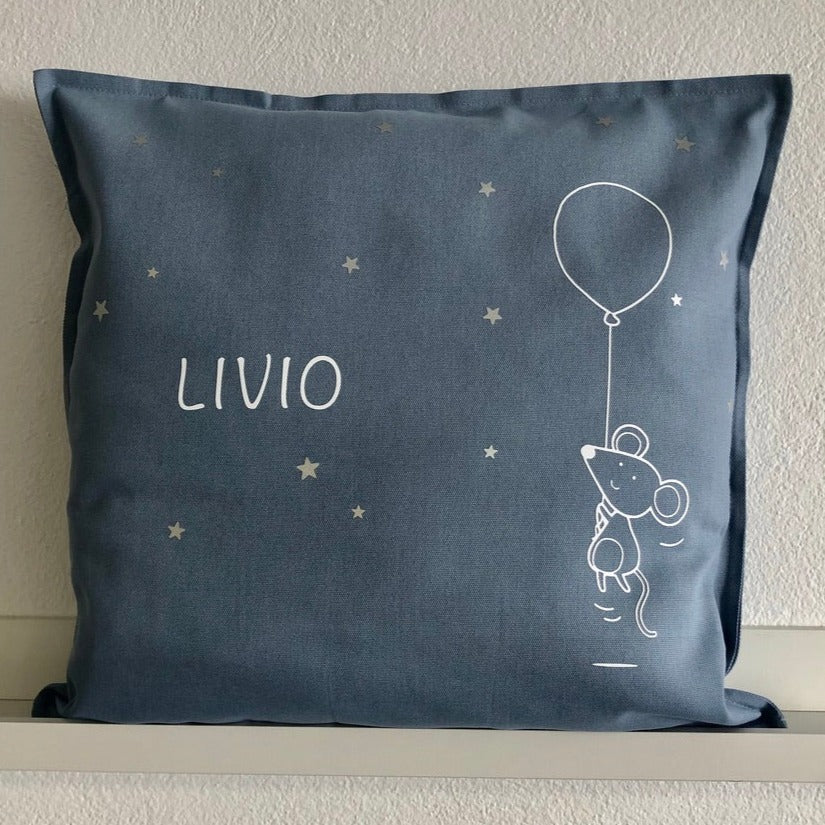 Coussin personnalisé, Souris en ballon