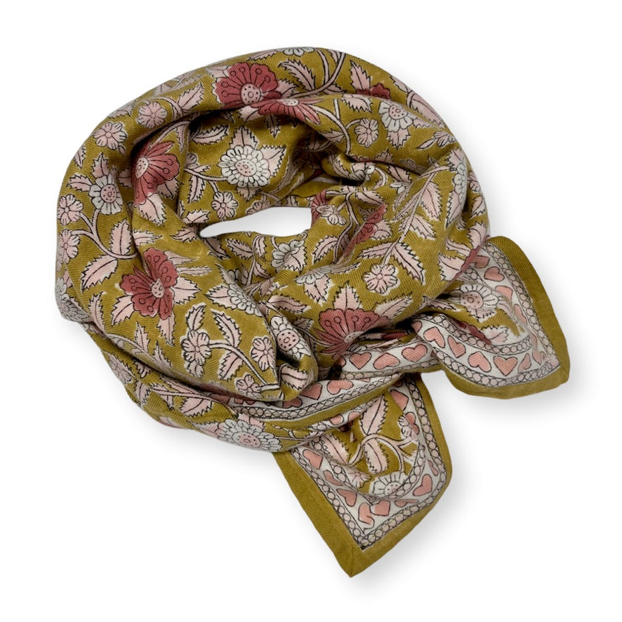 Foulard Apaches big, Coeur curry