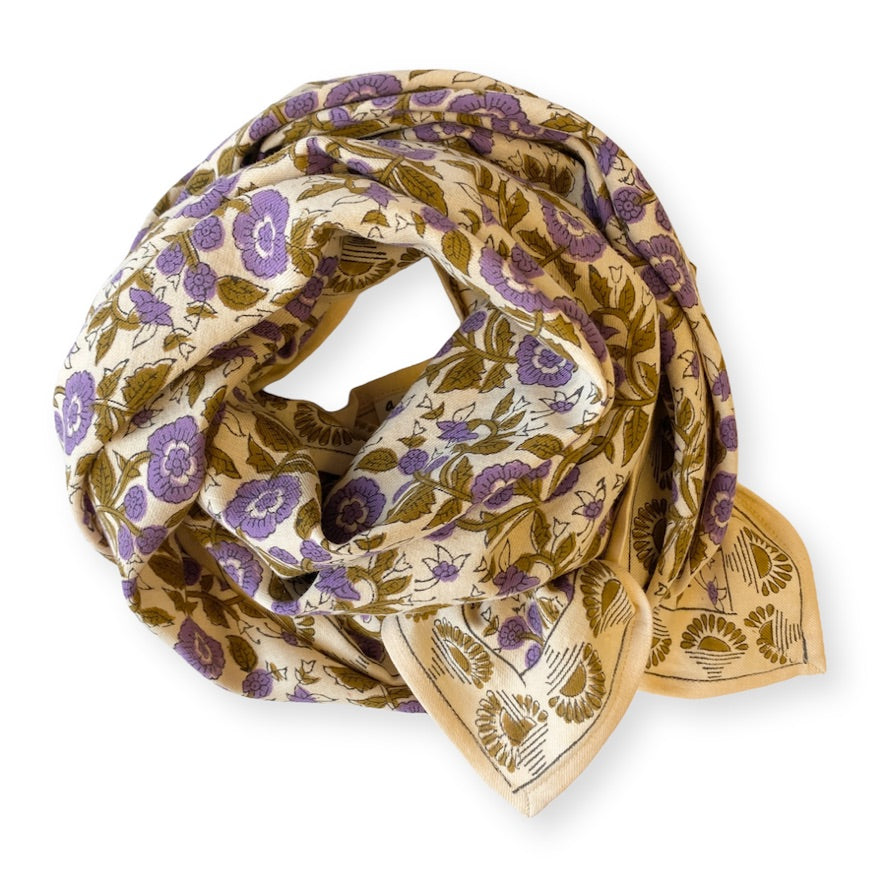 Foulard Apaches big, Soleil amande