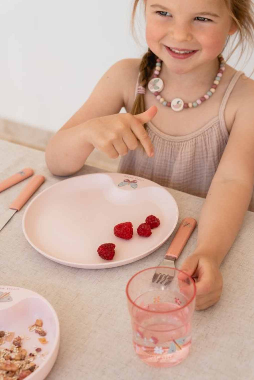 Assiette, Flowers & Butterflies