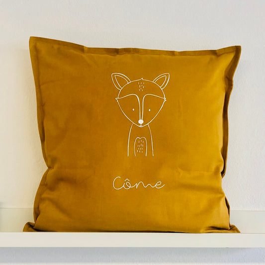 Coussin personnalisé, Renard