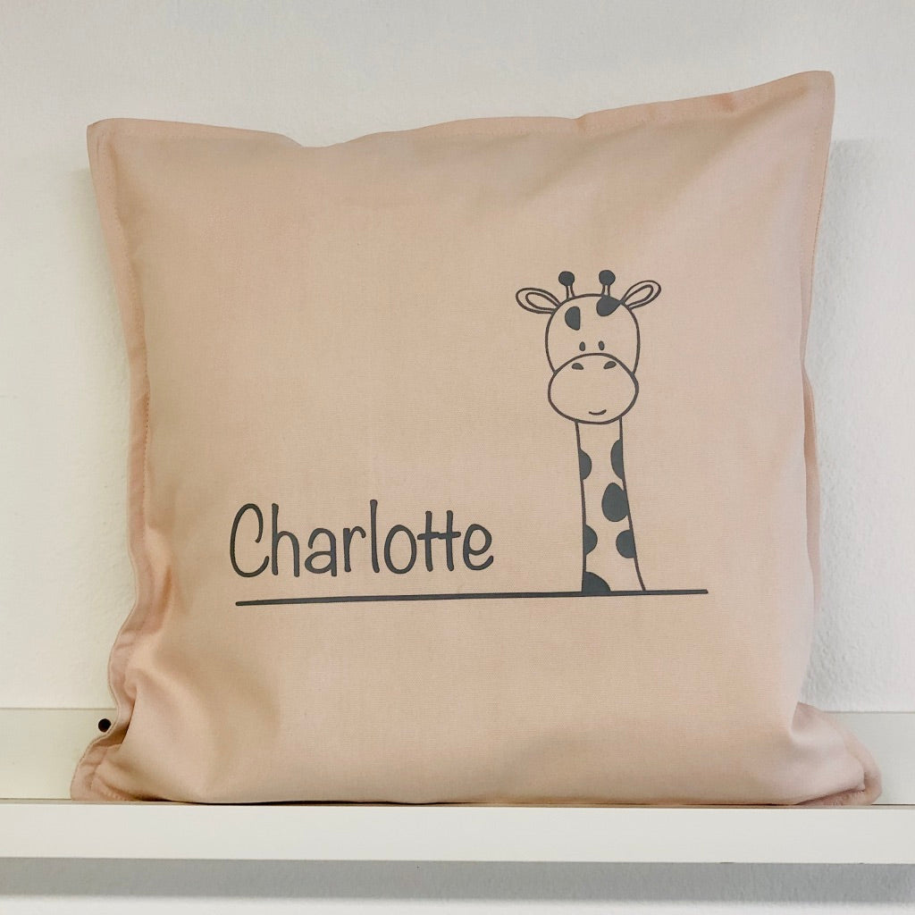 Coussin personnalisé, Girafe