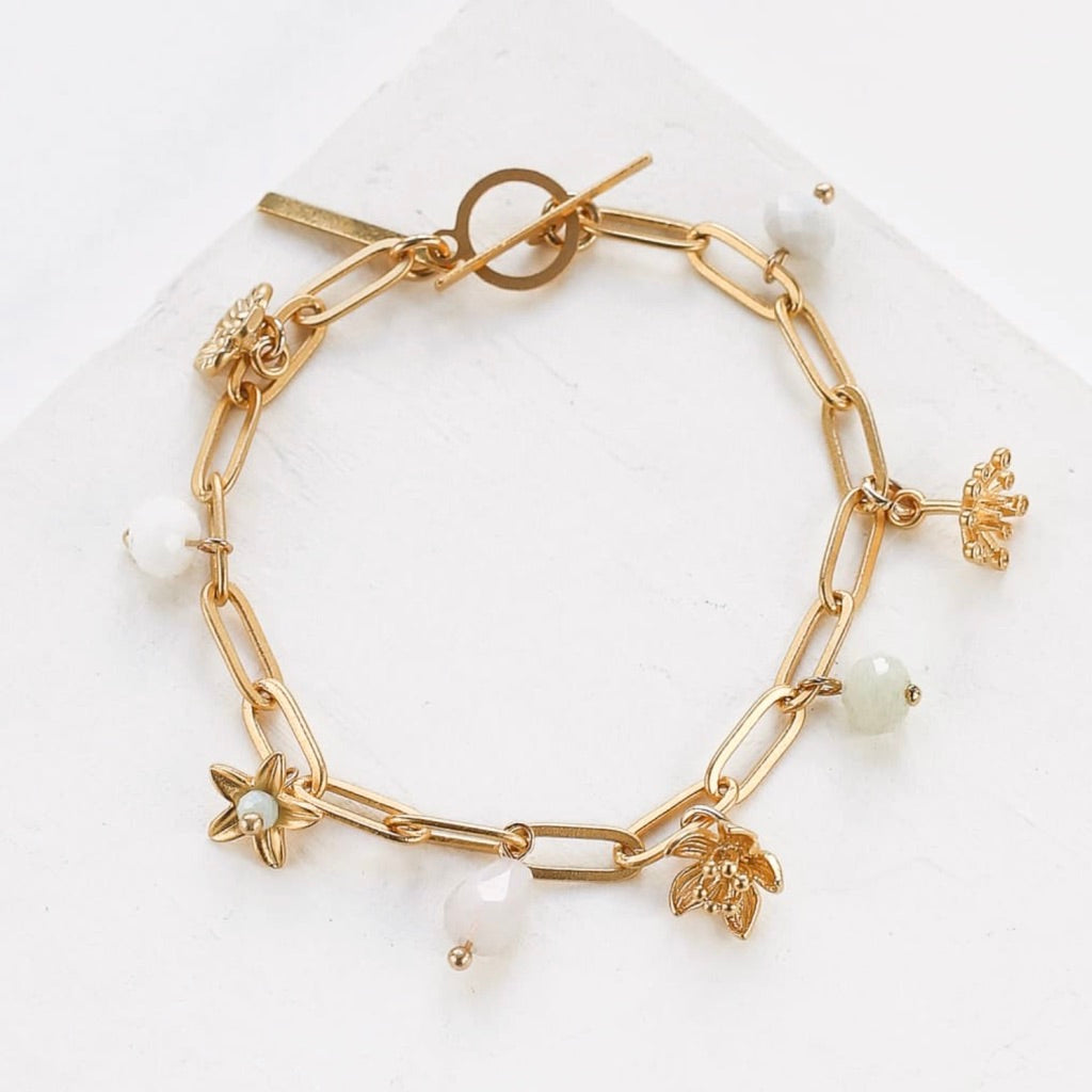 Bracelet Blossom, blanc