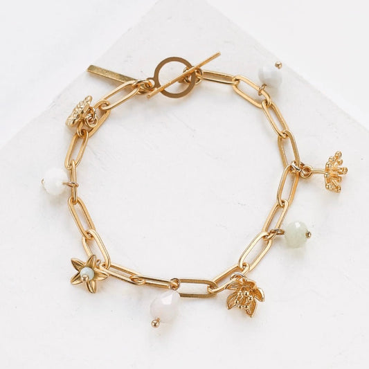 Bracelet Blossom, blanc