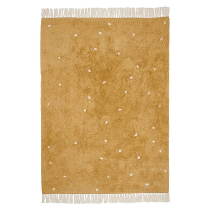 Tapis Dot Pure Blanc/Ocre