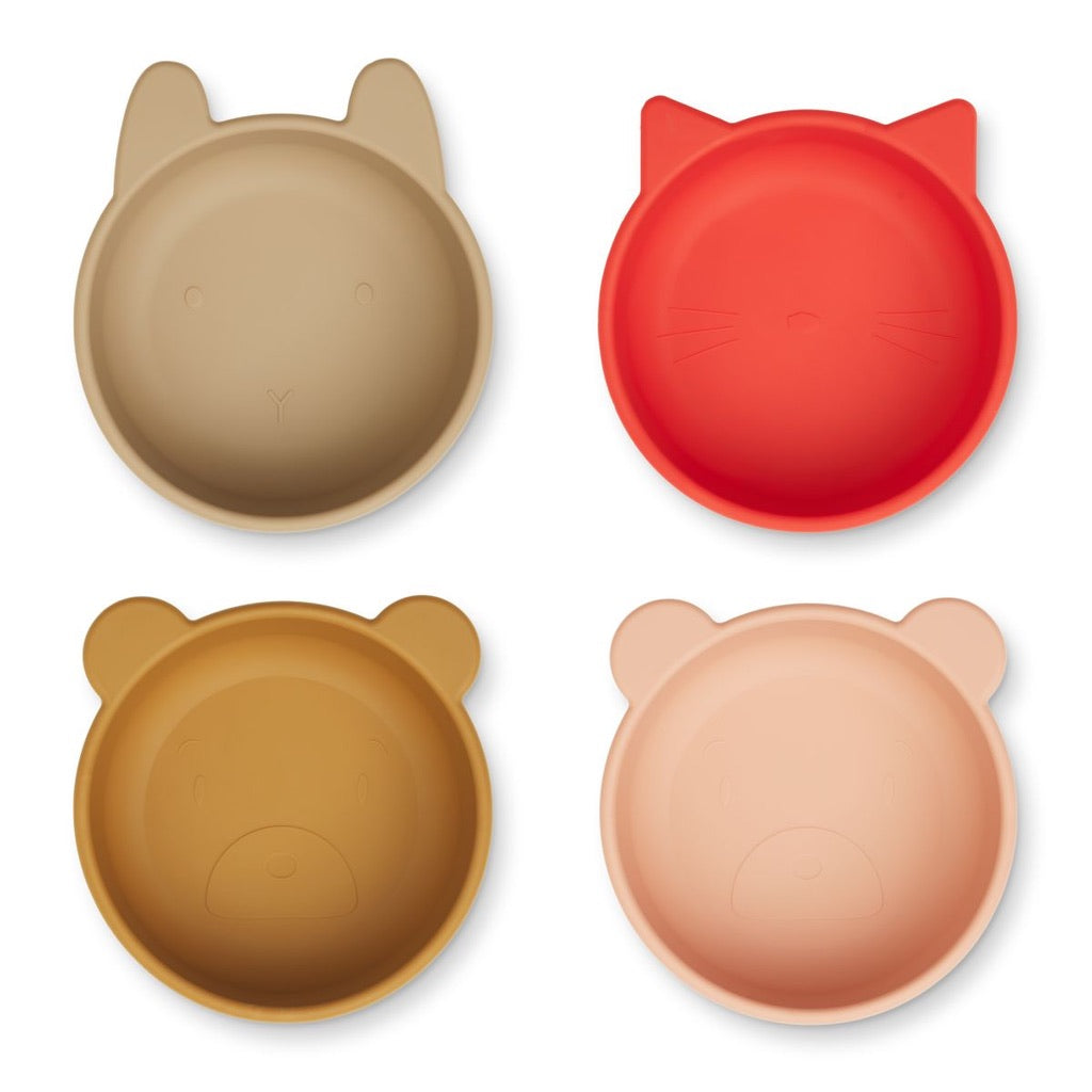 Set de bols animaux, 4 pces